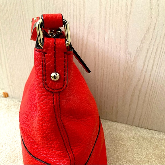 Kate Spade Red Leather Satchel Purse- New - Picture 6 of 13